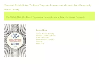 [Download] The Middle Out The Rise of Progressive Economics and a Return to