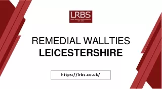 Why You Need to Call a Professional for Remedial Wall Ties in Leicester