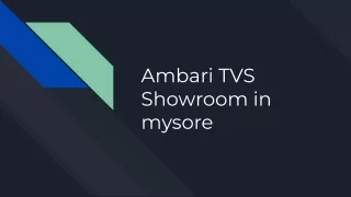 TVS showroom in mysore