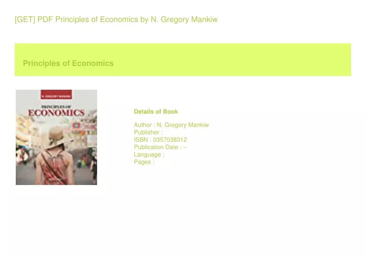 get pdf principles of economics by n gregory