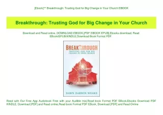 [Ebook]^^ Breakthrough Trusting God for Big Change in Your Church EBOOK