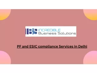 PF and ESIC compliance Services in Delhi