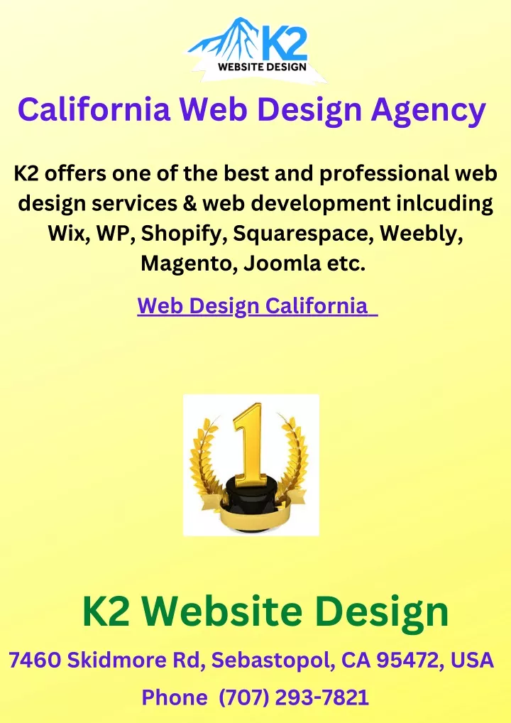 california web design agency