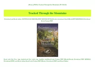 ((Read_[PDF])) Tracked Through the Mountains [W.O.R.D]