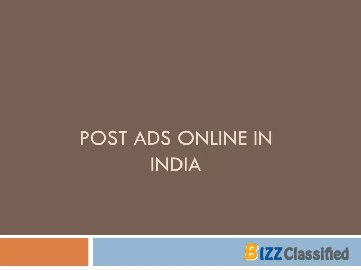 post ads online in india