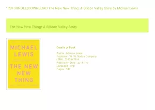*PDF/KINDLE)DOWNLOAD The New New Thing A Silicon Valley Story  by Michael
