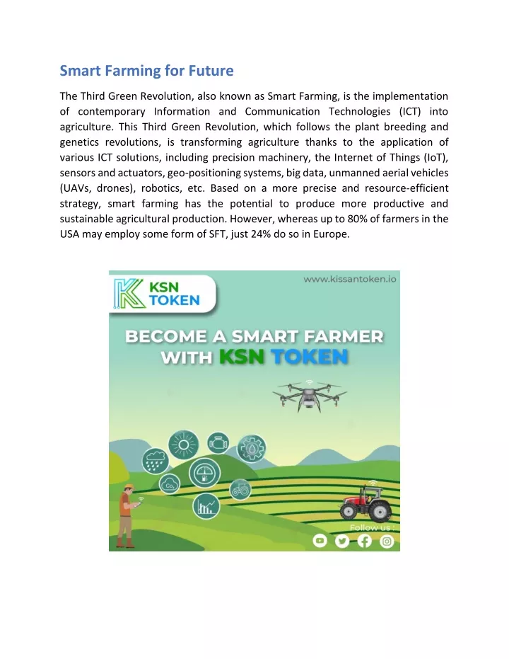 smart farming for future