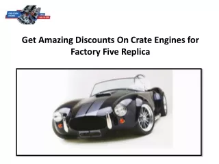 get amazing discounts on crate engines
