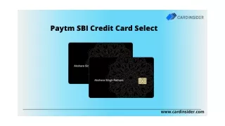 Paytm SBI Credit Card Select