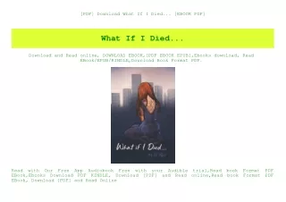 [PDF] Download What If I Died... [EBOOK PDF]