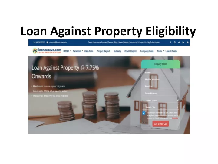 loan against property eligibility