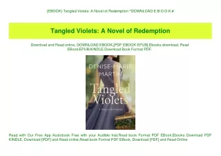 {EBOOK} Tangled Violets A Novel of Redemption ^DOWNLOAD E.B.O.O.K.#