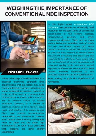 Weighing the Importance of Conventional NDE Inspection
