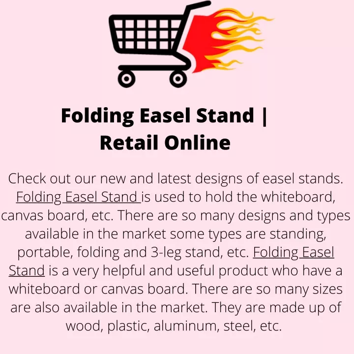folding easel stand retail online
