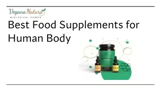 Best Food Supplements for Human Body