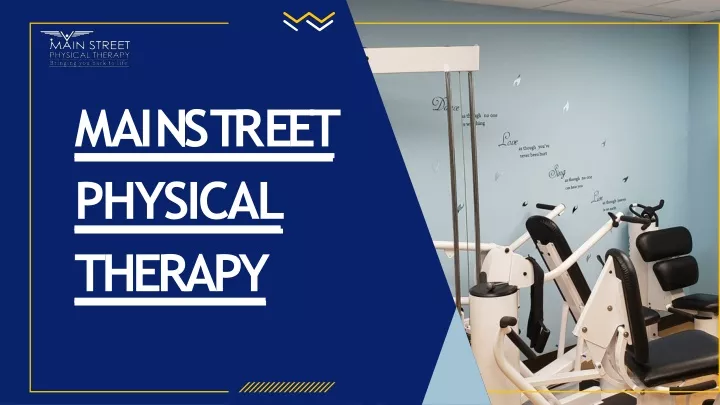 m a i n s t r ee t physical therapy