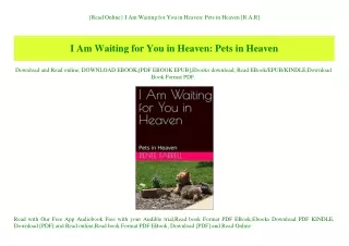 {Read Online} I Am Waiting for You in Heaven Pets in Heaven [R.A.R]