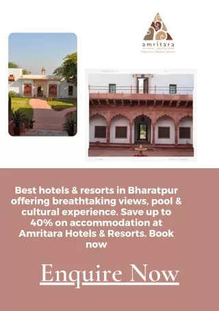 Resorts in Bharatpur - Amritara Chandra Mahal Haveli