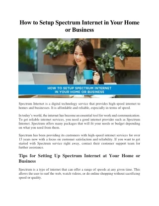 how to setup spectrum internet in your home