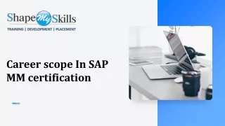 Career scope In SAP MM certification