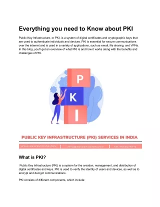 Everything you need to Know about PKI
