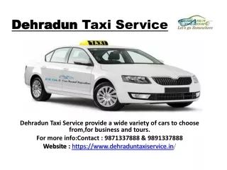 Dehradun Taxi Service