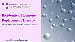 Bioidentical Hormone Replacement Therapy