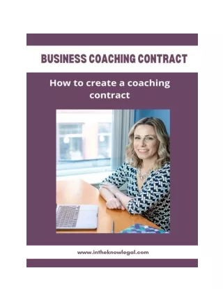 Business coaching contract_ How to create a coaching contract