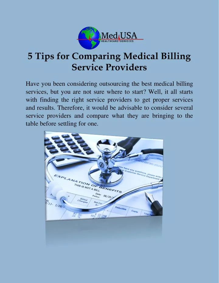 5 tips for comparing medical billing service