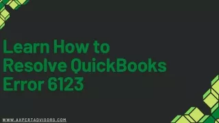 learn how to resolve quickbooks error 6123