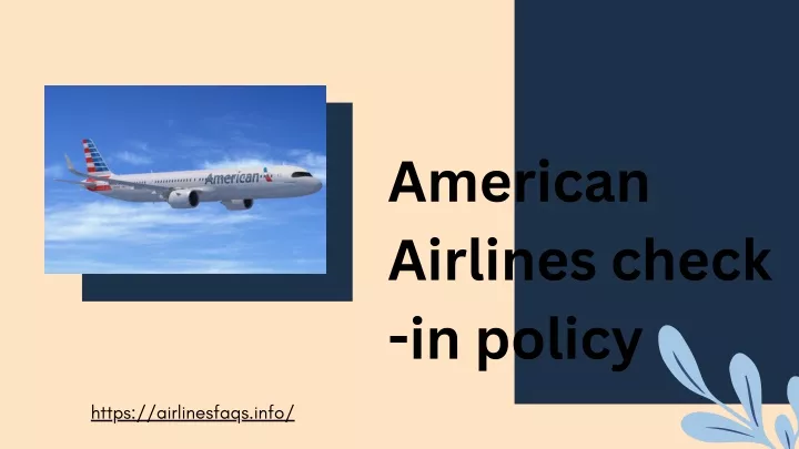 american airlines check in policy