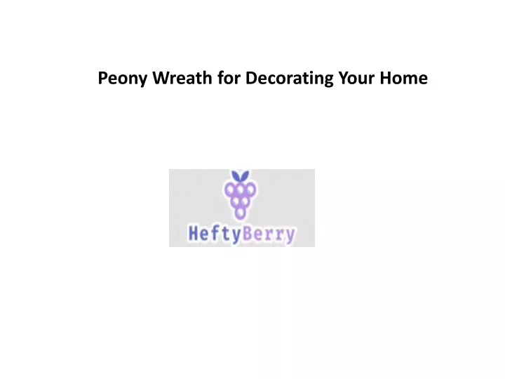 peony wreath for decorating your home