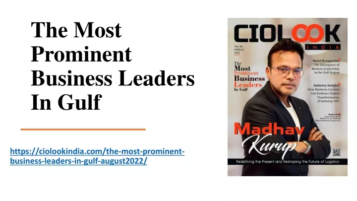 the most prominent business leaders in gulf