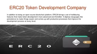 ERC20 Token Development Company - Coin Developer India