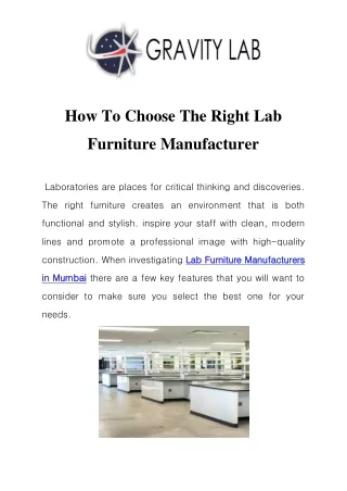 Lab Furniture Manufacturers in Mumbai Call-9892256737