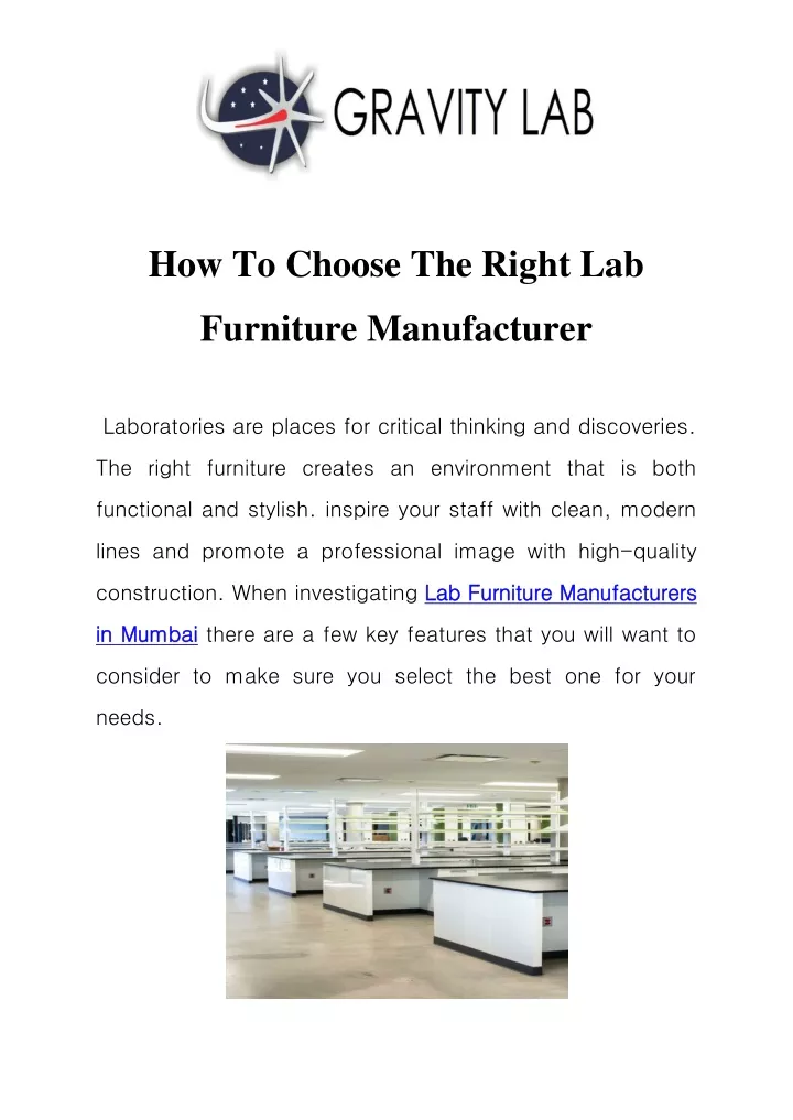 how to choose the right lab