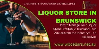 Liquor store in Brunswick