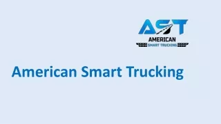 American Smart Trucking- Truck Dispatching Services