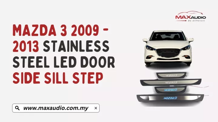 mazda 3 2009 2013 stainless steel led door side
