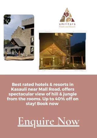 Best Hotels in Kasauli near Mall Road