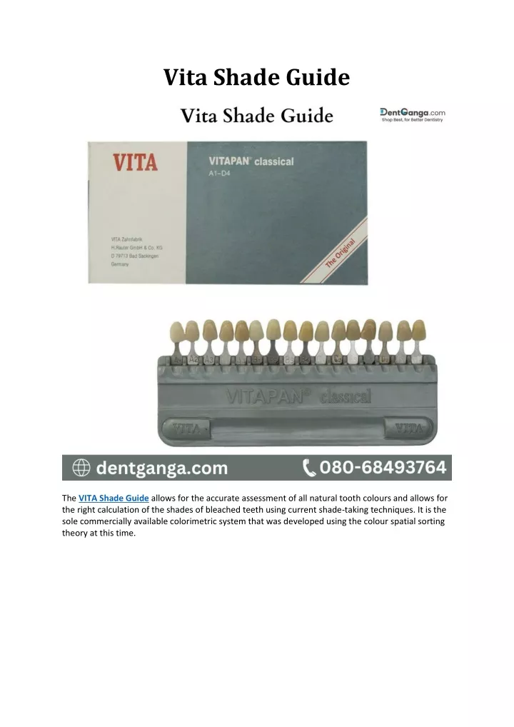 vita shade guide