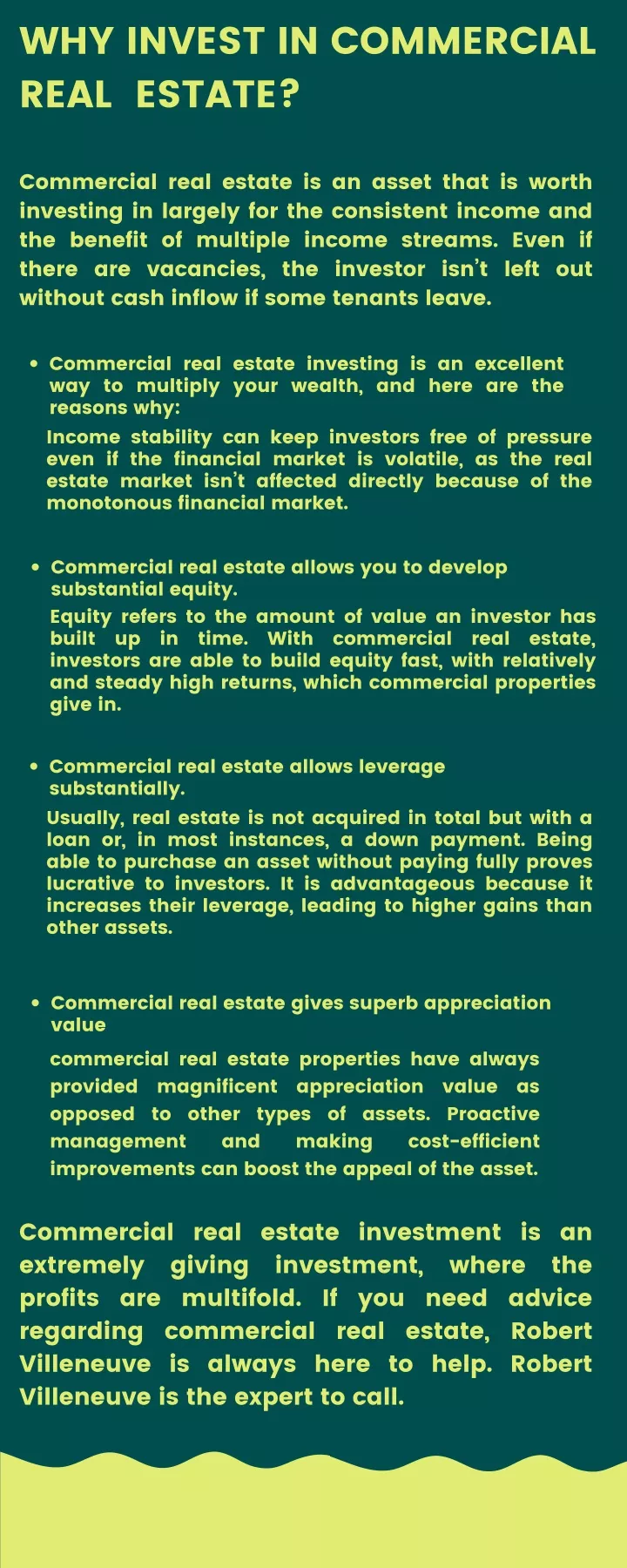 why invest in commercial real estate