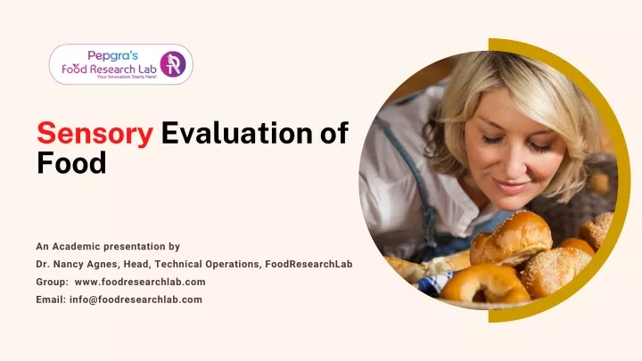 sensory evaluation of food