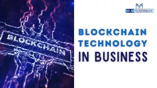 Blockchain Technology in Business