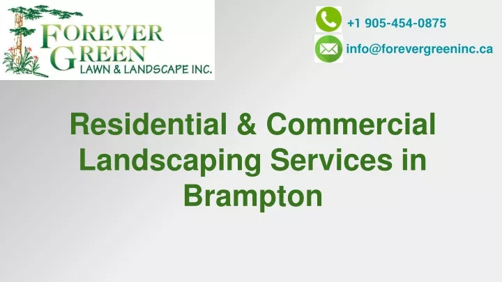 residential commercial landscaping services in brampton