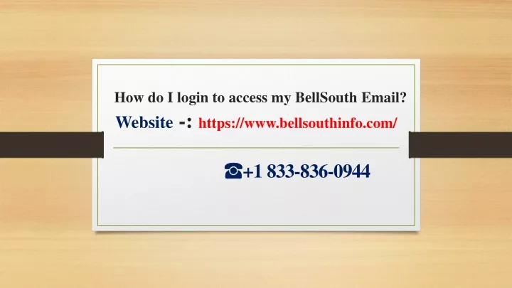 ppt-how-do-i-login-to-access-my-bellsouth-email-powerpoint