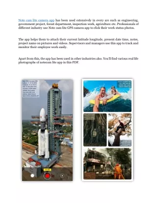 note cam lite camera app has been used