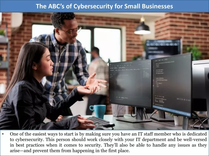 the abc s of cybersecurity for small businesses