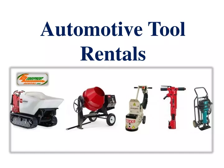 automotive tool rentals