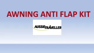 Know the importance of Awning Anti Flap Kit